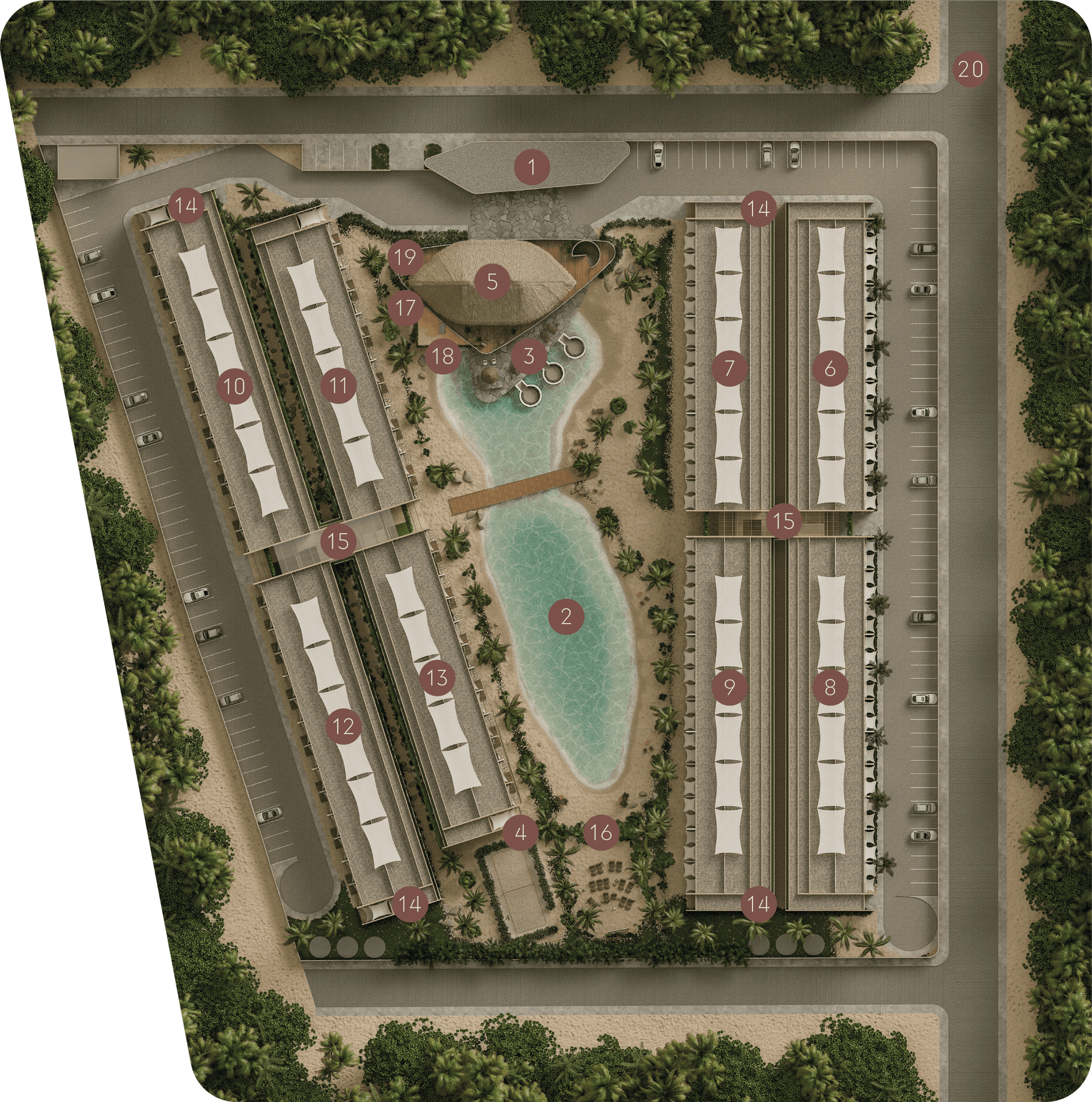 Mapa do empreendimento